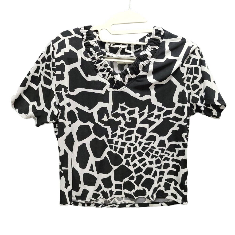 Allison Daley Petite Womens Blouse Multicolor Size 17' Polyester Blend Pullover